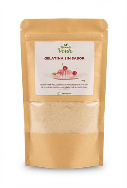 Gelatina sin Sabor 100g Mercado Verde