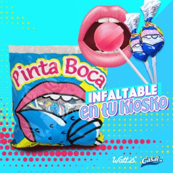 Chupete pinta boca